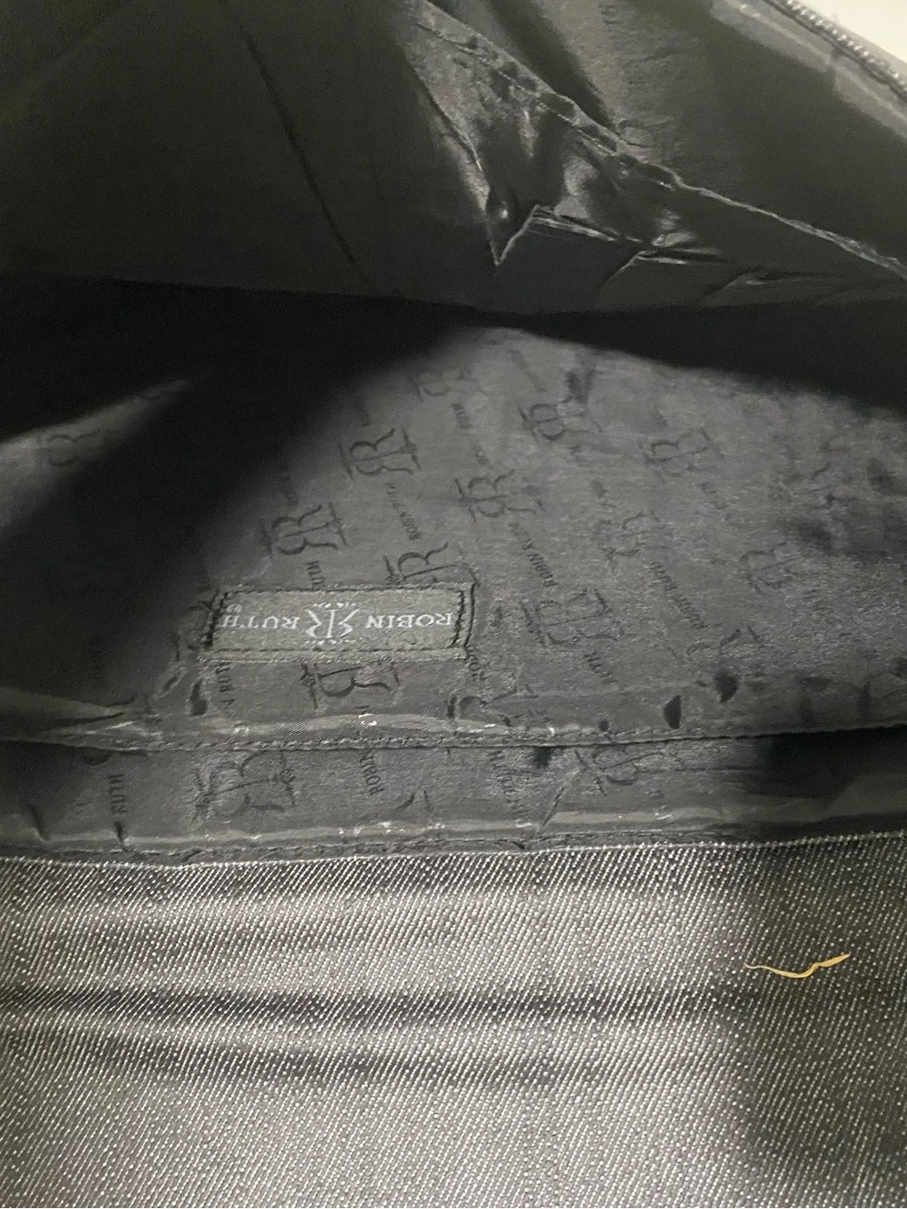 Black & Gray Photo-Print Messenger Bag